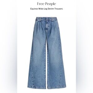 Free People Equinox Wide Leg Jeans, 32